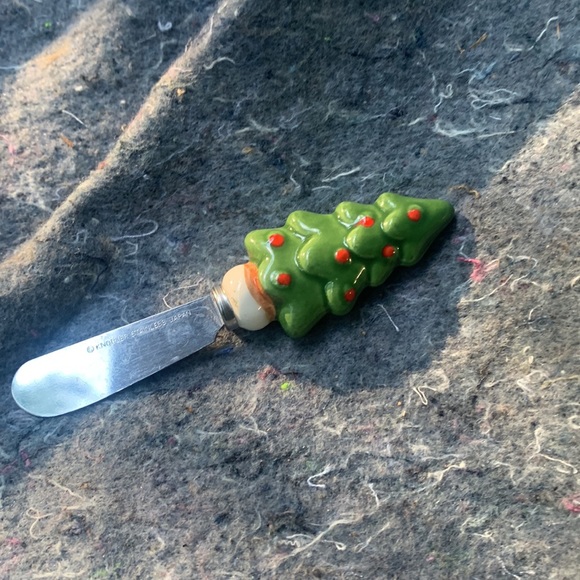 Vintage Christmas Tree Butter Knife - Picture 2 of 2